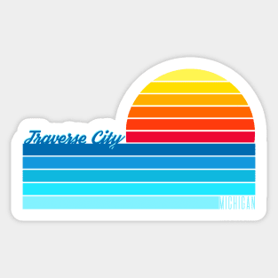 Traverse City Sunset Sticker